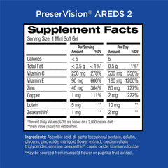 210 Count Softgels Eye Vitamin Mineral Supplement Exp 08/2027