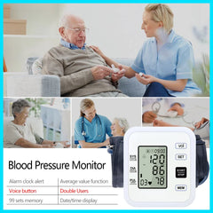 Arm Blood Pressure Monitor Heart Rate Pulse Digital Health Device