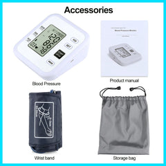 Arm Blood Pressure Monitor Heart Rate Pulse Digital Health Device