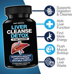 Liver Cleanse Detox Repair 21 Day Milk Thistle Supplement