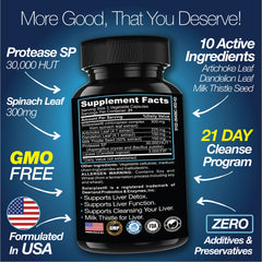 Liver Cleanse Detox Repair 21 Day Milk Thistle Supplement