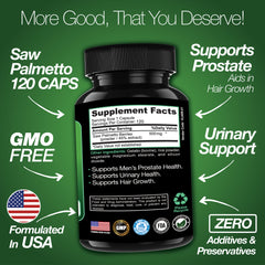 Men Prostate Health Supplement Saw Palmetto 120 Capsules Support