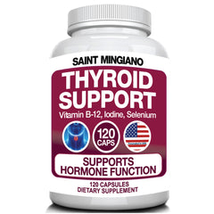 Thyroid Support Supplement Iodine 120 Capsules Energy Metabolism Aid