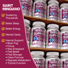 Thyroid Support Supplement Iodine 120 Capsules Energy Metabolism Aid
