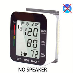 Digital Wrist Blood Pressure Monitor Automatic Cuff BP Machine