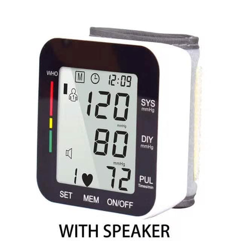 Digital Wrist Blood Pressure Monitor Automatic Cuff BP Machine