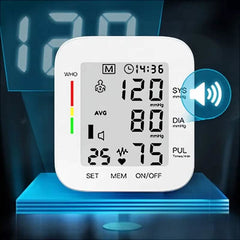 Digital Wrist Blood Pressure Monitor Automatic Cuff BP Machine