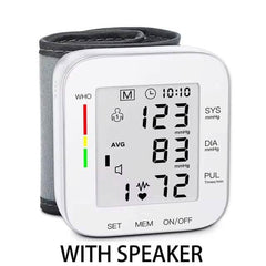 Digital Wrist Blood Pressure Monitor Automatic Cuff BP Machine