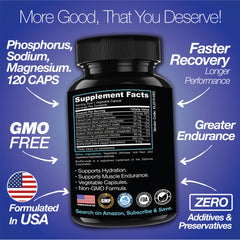 Rapid Rehydr8 Electrolyte Capsules Muscle Hydration Endurance Recovery Support