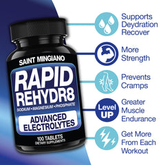 Rapid Rehydr8 Electrolyte Capsules Muscle Hydration Endurance Recovery Support