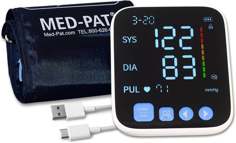 Med-Pat BP-S Arm Blood Pressure Monitor Easy One Touch