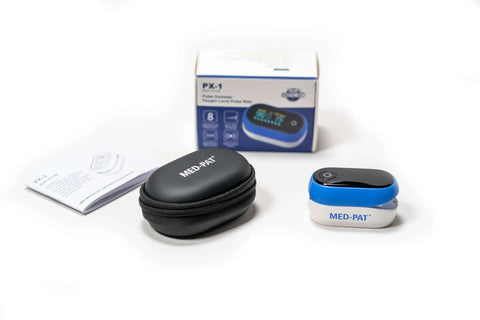 Med-Pat PX-1 Fingertip Pulse Oximeter Accurate SpO2 Monitor Device